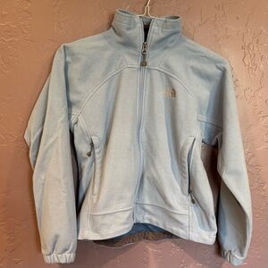 The North Face Women's Light Blue Windwall Fleece Jacket - XS